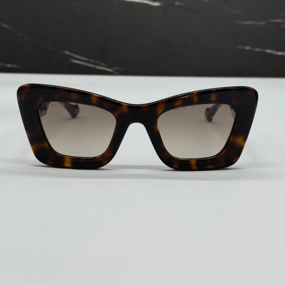 NEW GG1552S 002 BUTTERFLY HAVANA BROWN WOMEN SUNGLASSES GUCCI - Picture 5 of 12